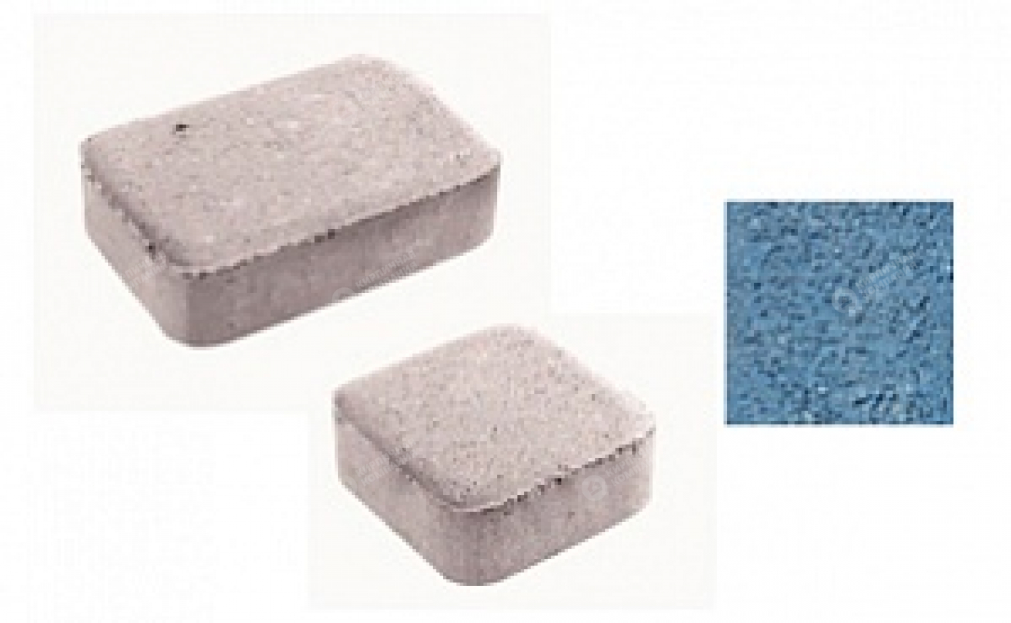 Тротуарная плитка Классико фактура гранит, 1КО.4 синий