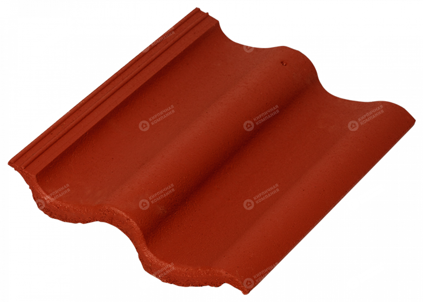 Цементно-песчаная черепица Sea Wave красный