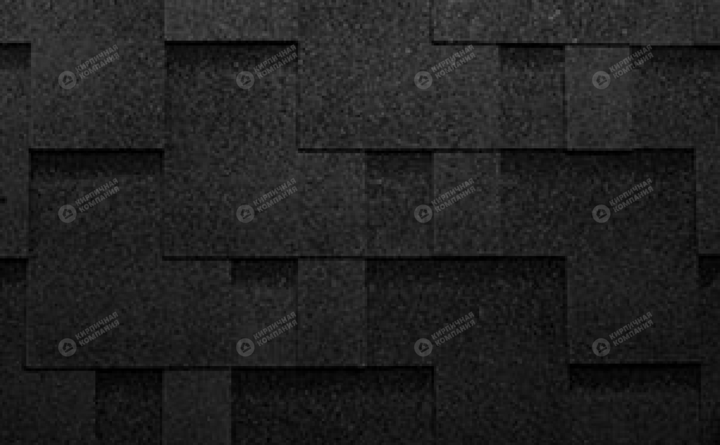 Гибкая черепица рядовая KATEPAL Черный