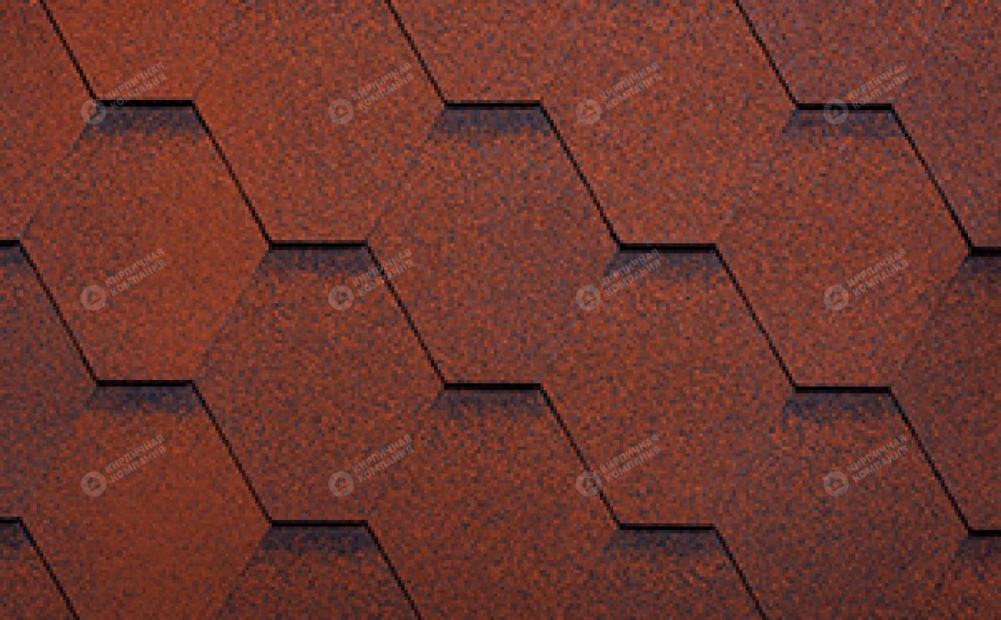 Гибкая черепица рядовая RUFLEX Sota Красный крыжовник