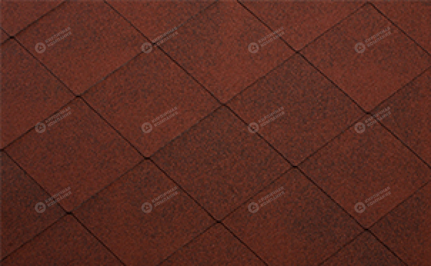 Гибкая черепица рядовая KATEPAL Красный