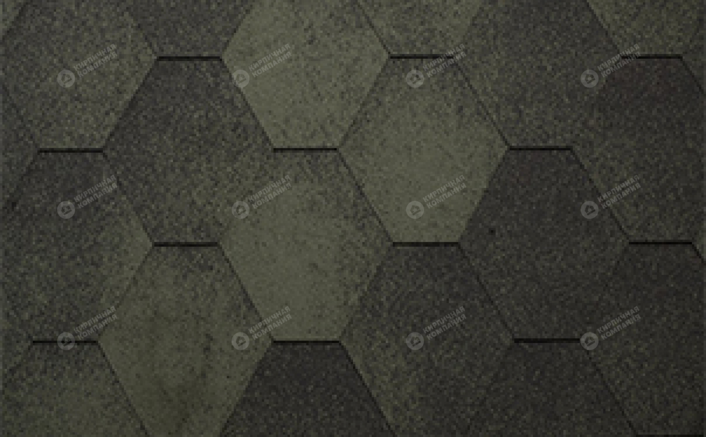 Гибкая черепица рядовая KATEPAL Зеленый