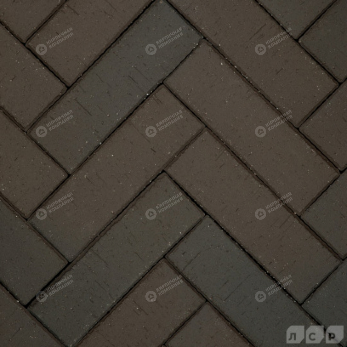 Клинкер тротуарный Графитовый "Штутгарт" лонг