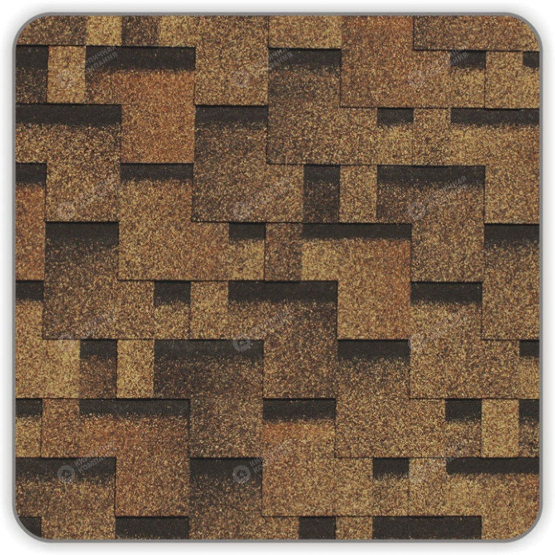 Гибкая черепица Docke Генуя цвет Трюфель