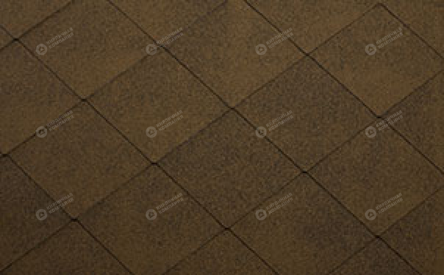 Гибкая черепица рядовая KATEPAL Коричневый