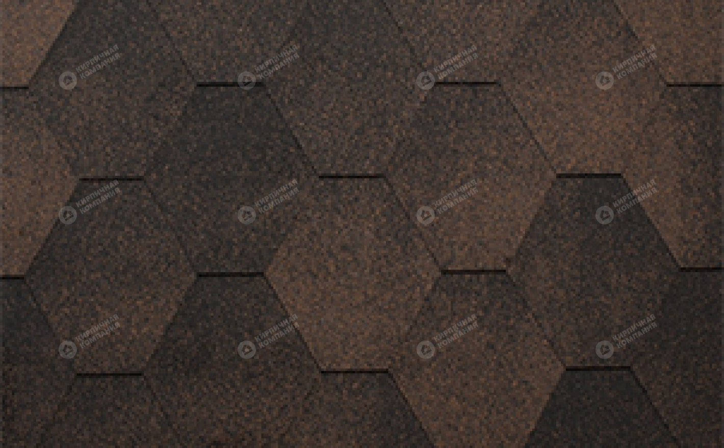 Гибкая черепица рядовая KATEPAL Медный