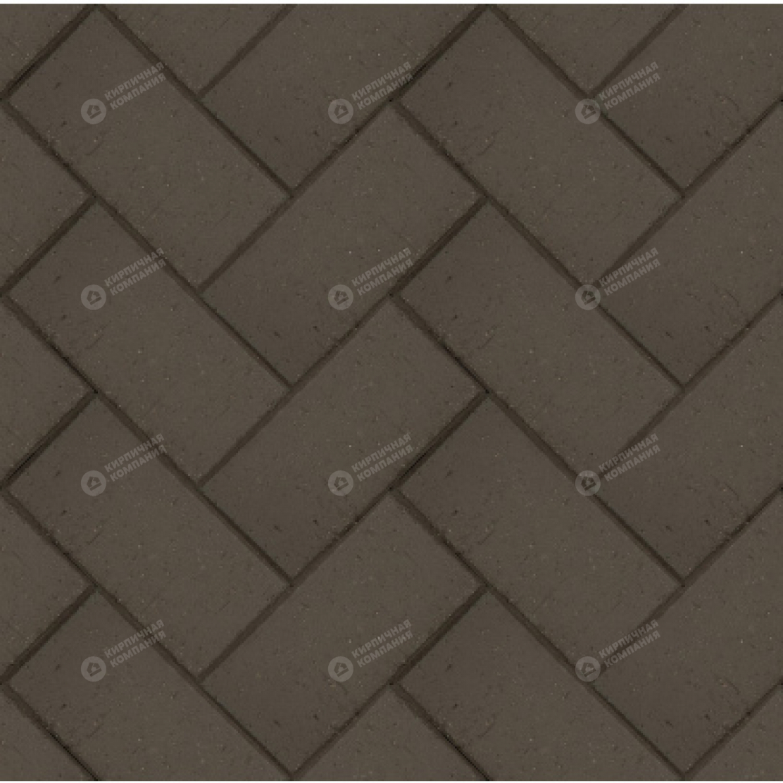 Клинкер тротуарный графитовый "Штутгарт"