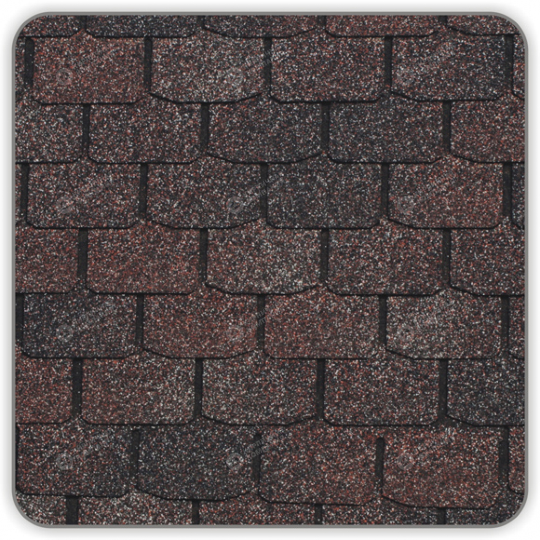 Гибкая черепица Docke Цюрих цвет Изюм