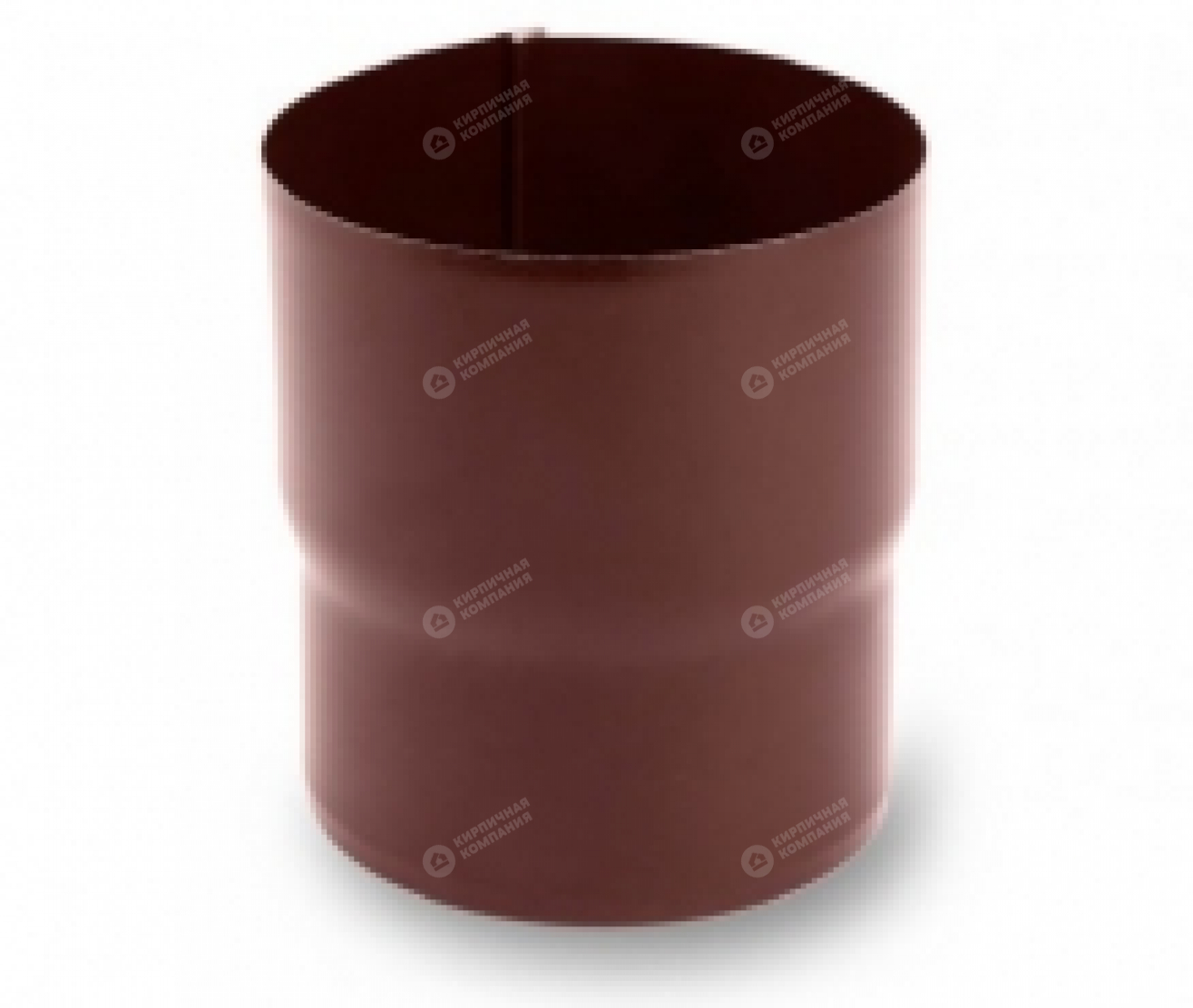 Муфта водосточной трубы cталь коричневый GALECO