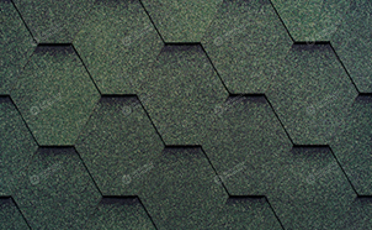 Гибкая черепица рядовая RUFLEX Sota Зеленый базилик