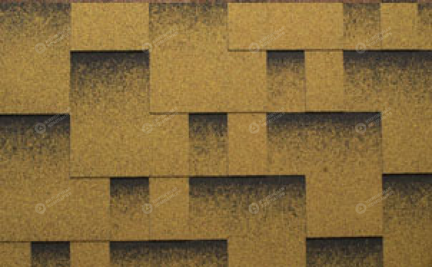 Гибкая черепица рядовая KATEPAL золотой песок