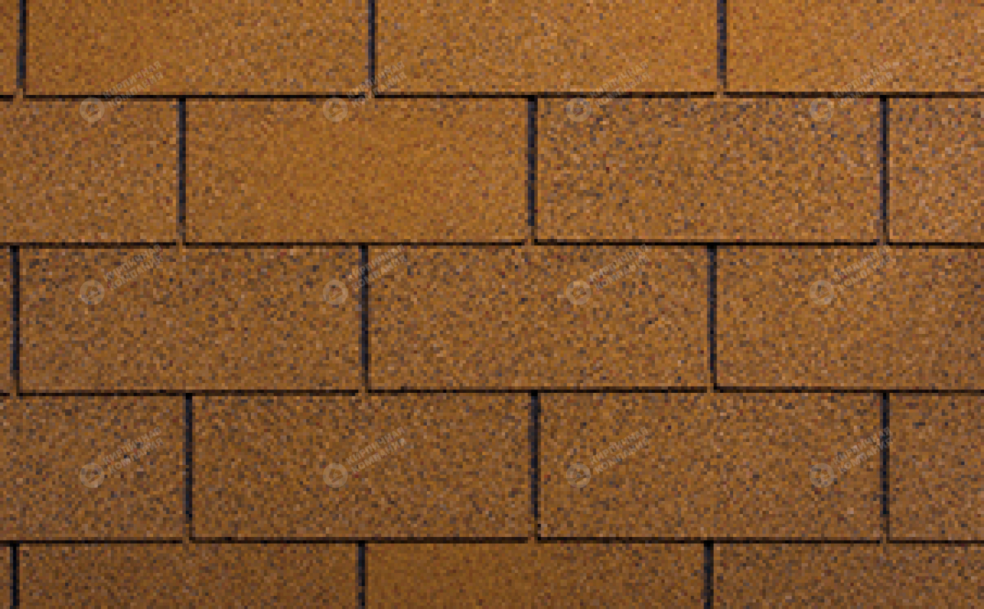 Гибкая черепица рядовая RUFLEX Tab Золотой песок