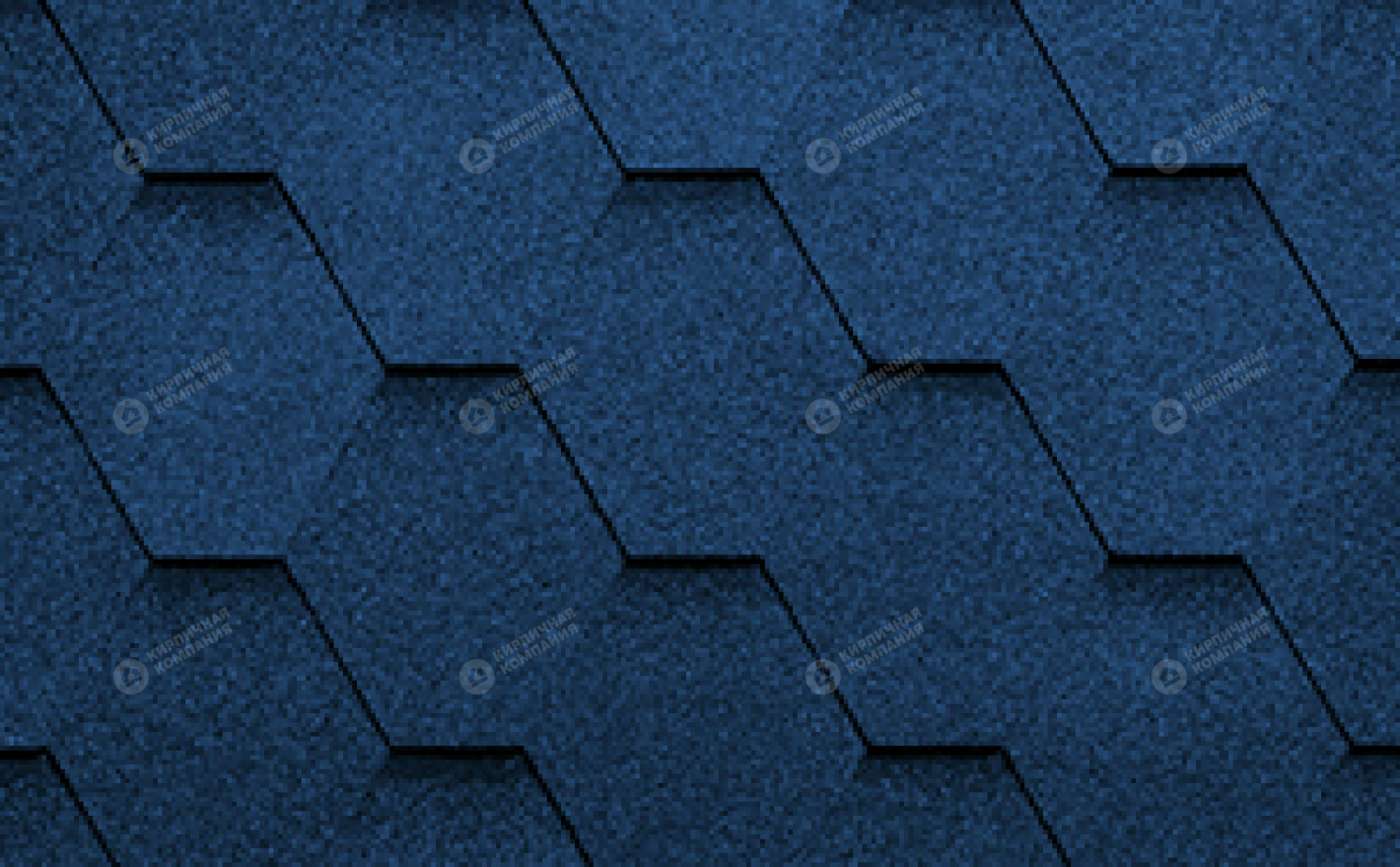 Гибкая черепица рядовая RUFLEX Sota Синий