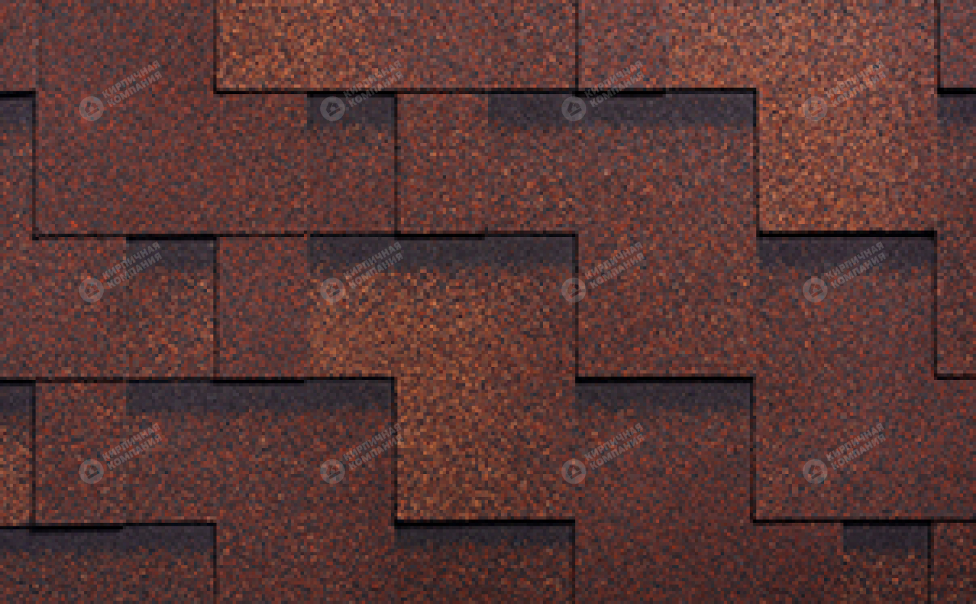 Гибкая черепица рядовая RUFLEX Runa Терракота